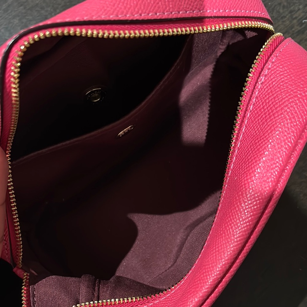 Coach Pink Leather Pouch - Picture 3 of 4